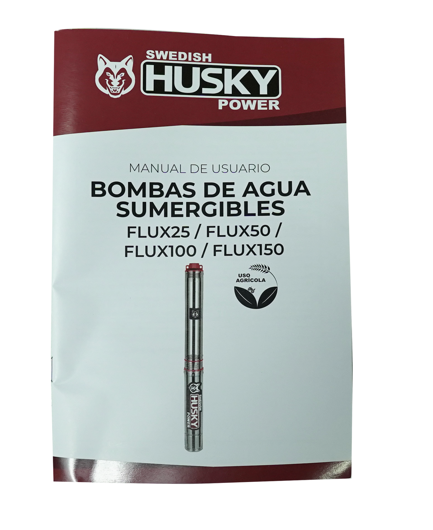 Bomba Sumergible De Agua Limpia Swedish Husky Power 1/2 Hp 110V Para Riego Agrícola FLUX50