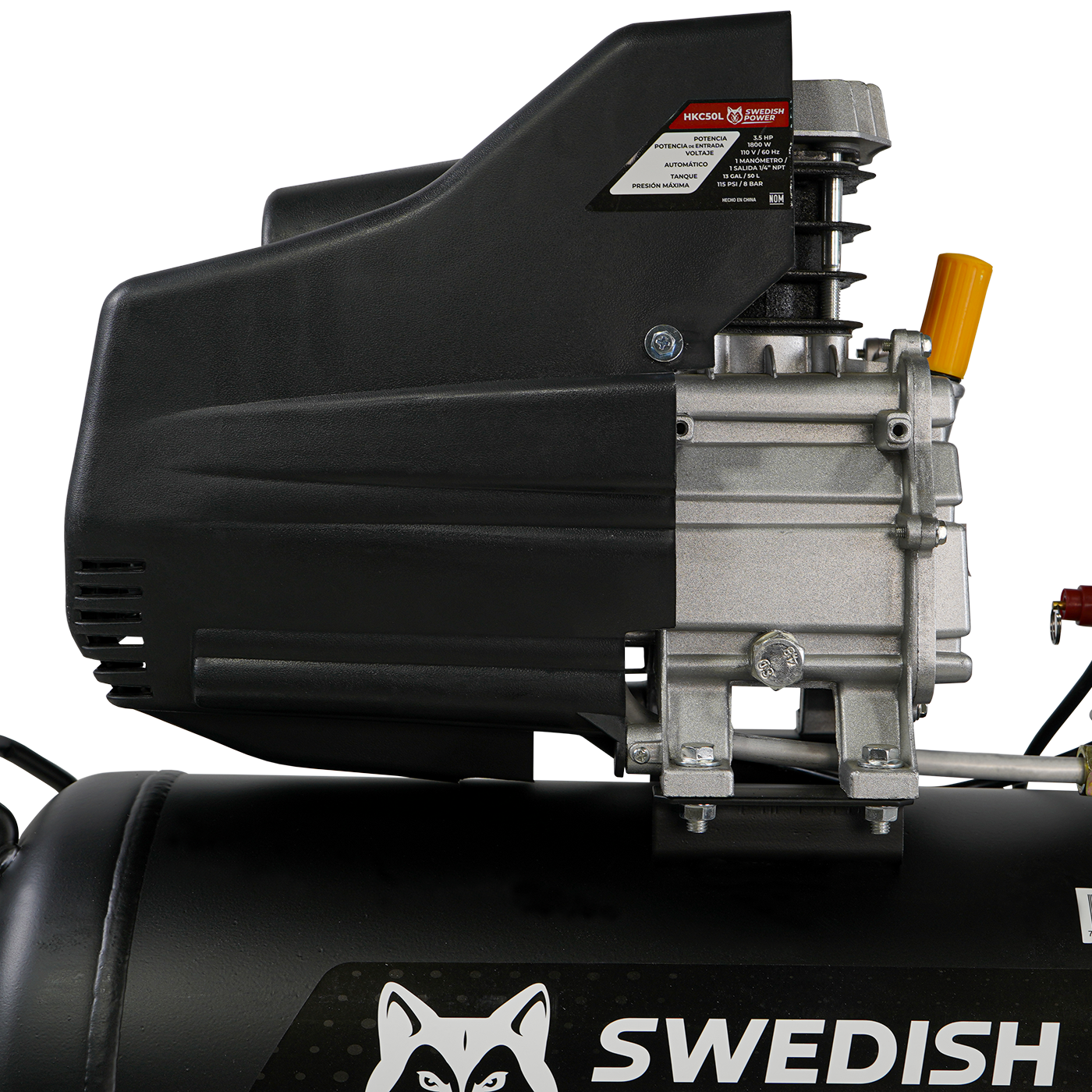 Compresor de Aire Eléctrico De 3.5 Hp 110V Con Tanque De 50 Litros Y 115 Psi Husky HKC50L