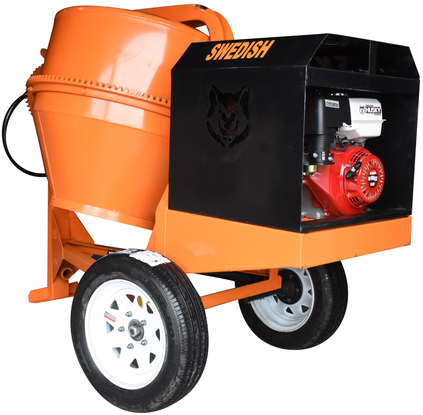 Revolvedora De Acero 1 Saco Con Motor a Gasolina 4 Tiempos 13 Hp Husky Power HKRB1-HSK13