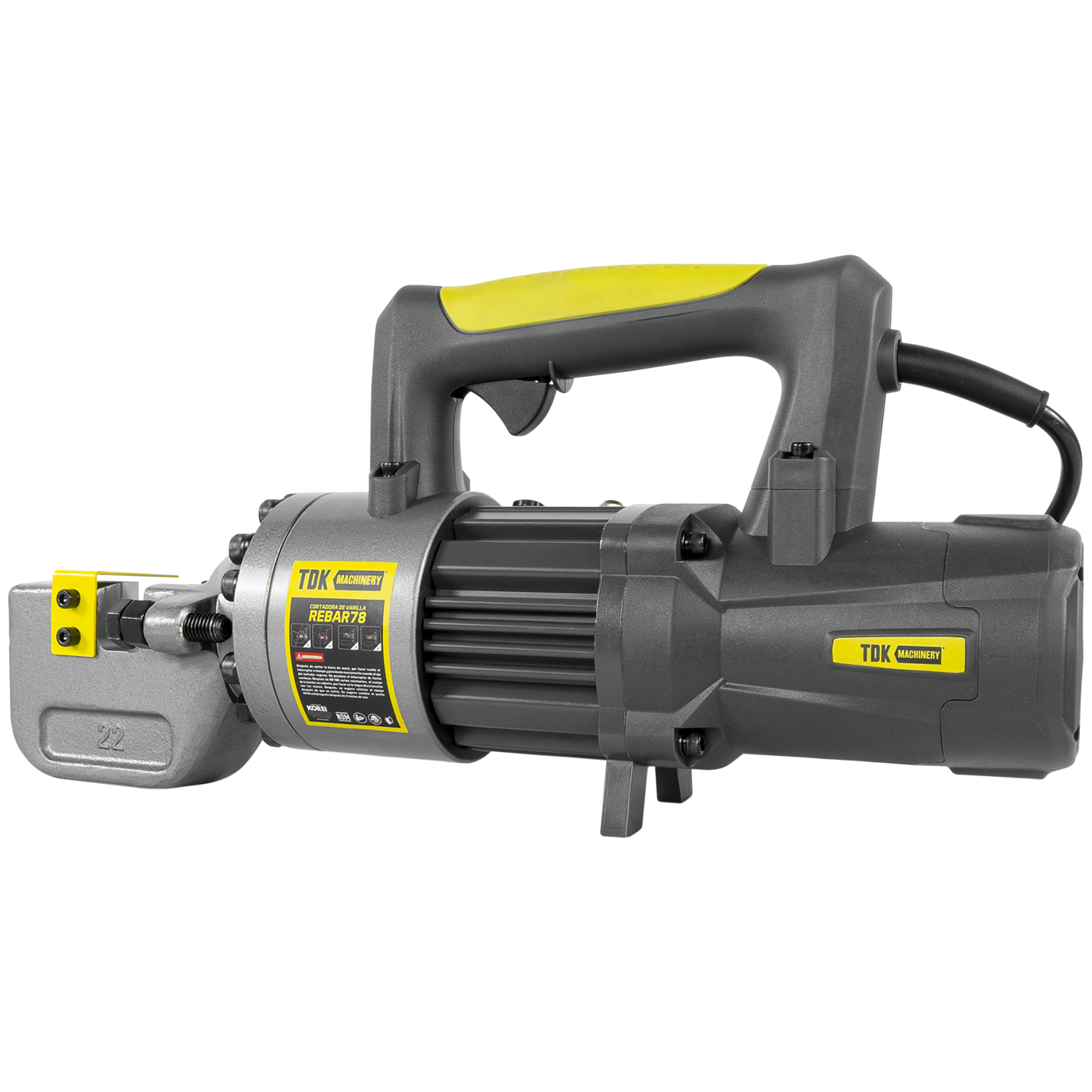 Cortadora De Varilla Profesional Electrica 110V/60 Hz 1150W 5/8 a 7/8 De Corte TDK MACHINERY - REBAR78