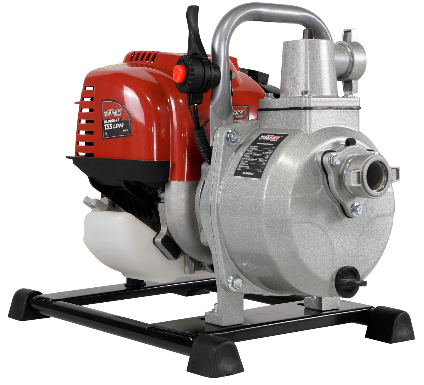 Motobomba A Gasolina 35cc 1.3 Hp Portátil Aucotcebante 4 Tiempos 1"x1" Husky RLB1004T