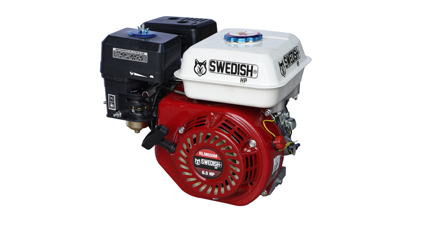 Motor A Gasolina 200cc 6.5 Hp Flecha Cuñero Arranque Manual Husky RLM650M