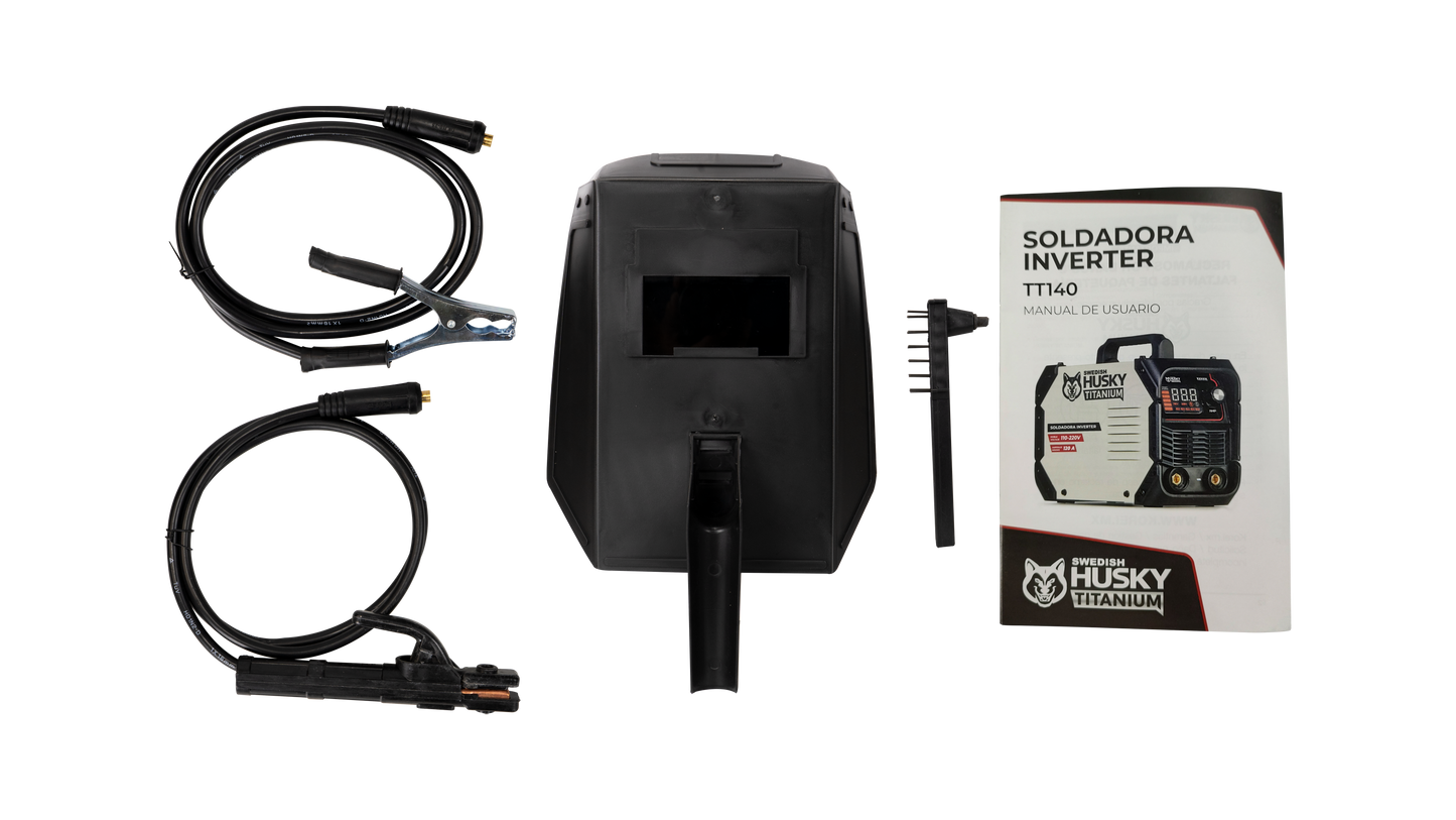 Soldadora Inverter Profesional 100A/120A 110V/220V SWEDISH HUSKY TITANIUM TT140