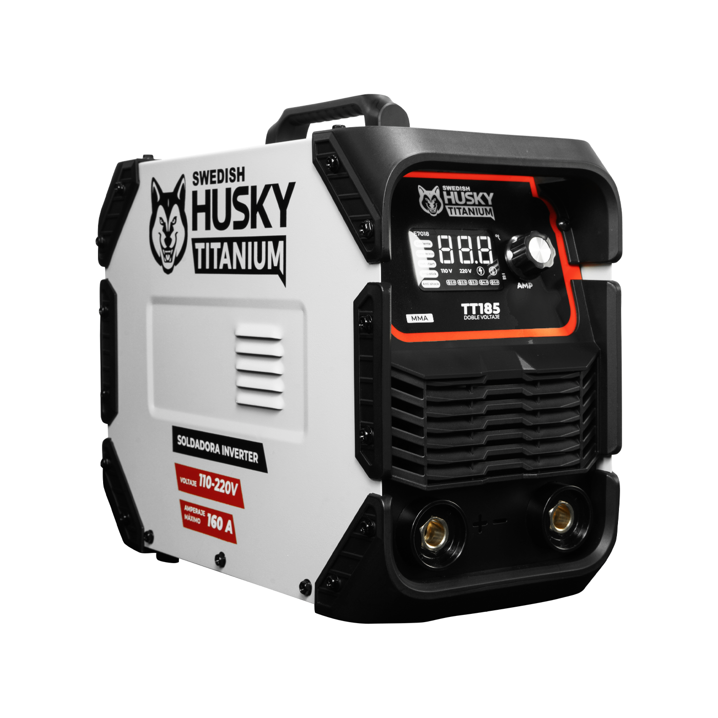 Soldadora Inverter Profesional 120A/160A 110V/220V SWEDISH HUSKY TITANIUM TT185