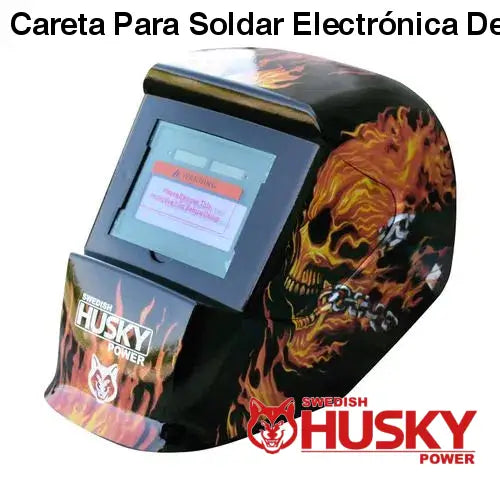 Careta Para Soldar Electrónica De Sombra Variable Llamas