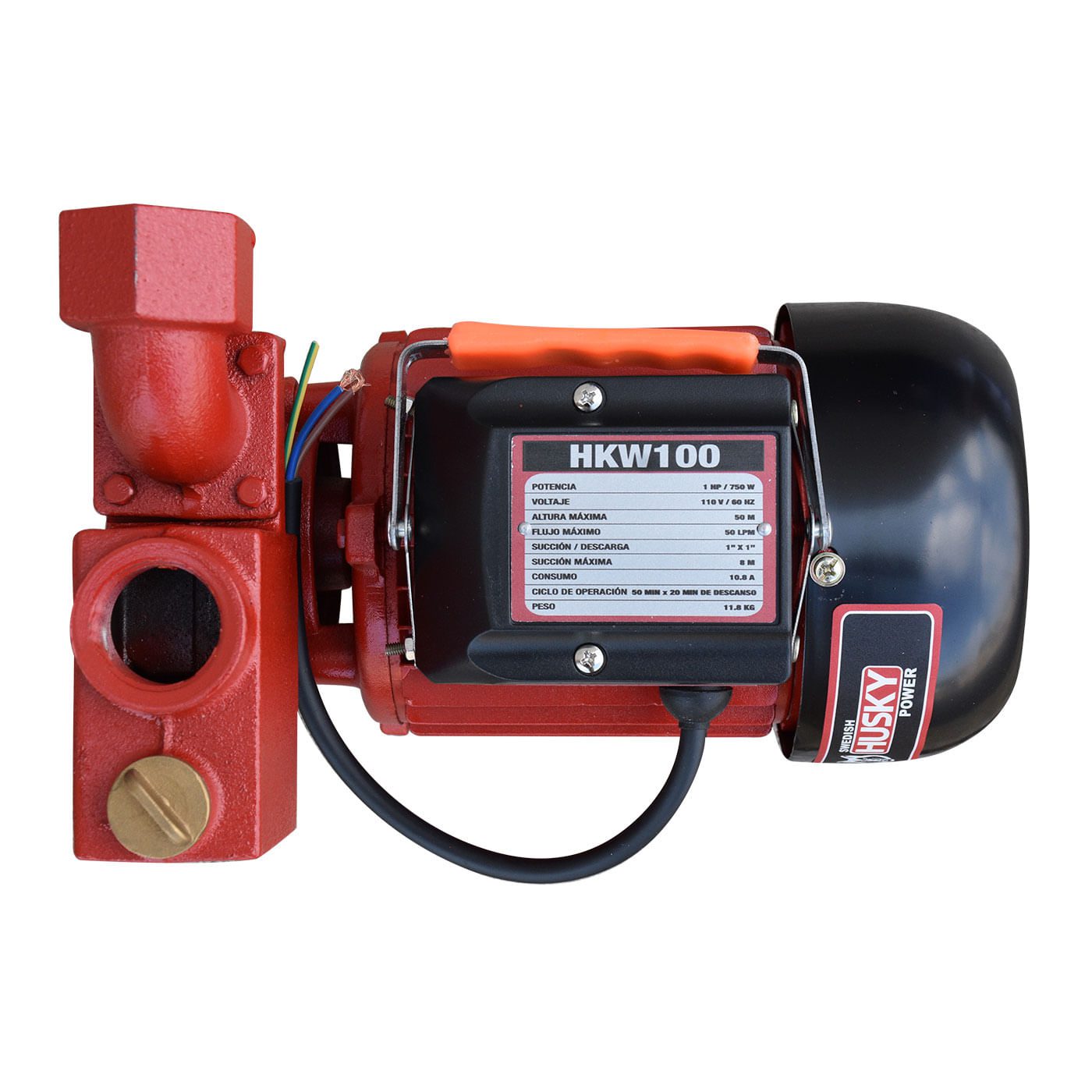 Bomba Eléctrica Autocebante Husky 1"X1" 1 HP 750W HKW100
