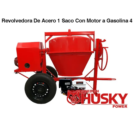 Revolvedora De Acero 1 Saco Con Motor a Gasolina 4 Tiempos