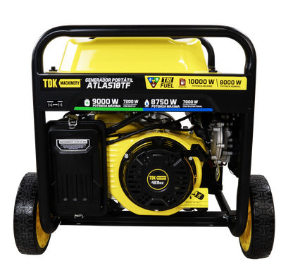 Generador Monofasico TRI FUEL (Gasolina, Gas LP y Gas Natural) 110v/220v 15.3 Hp TDK - ATLAS10TF
