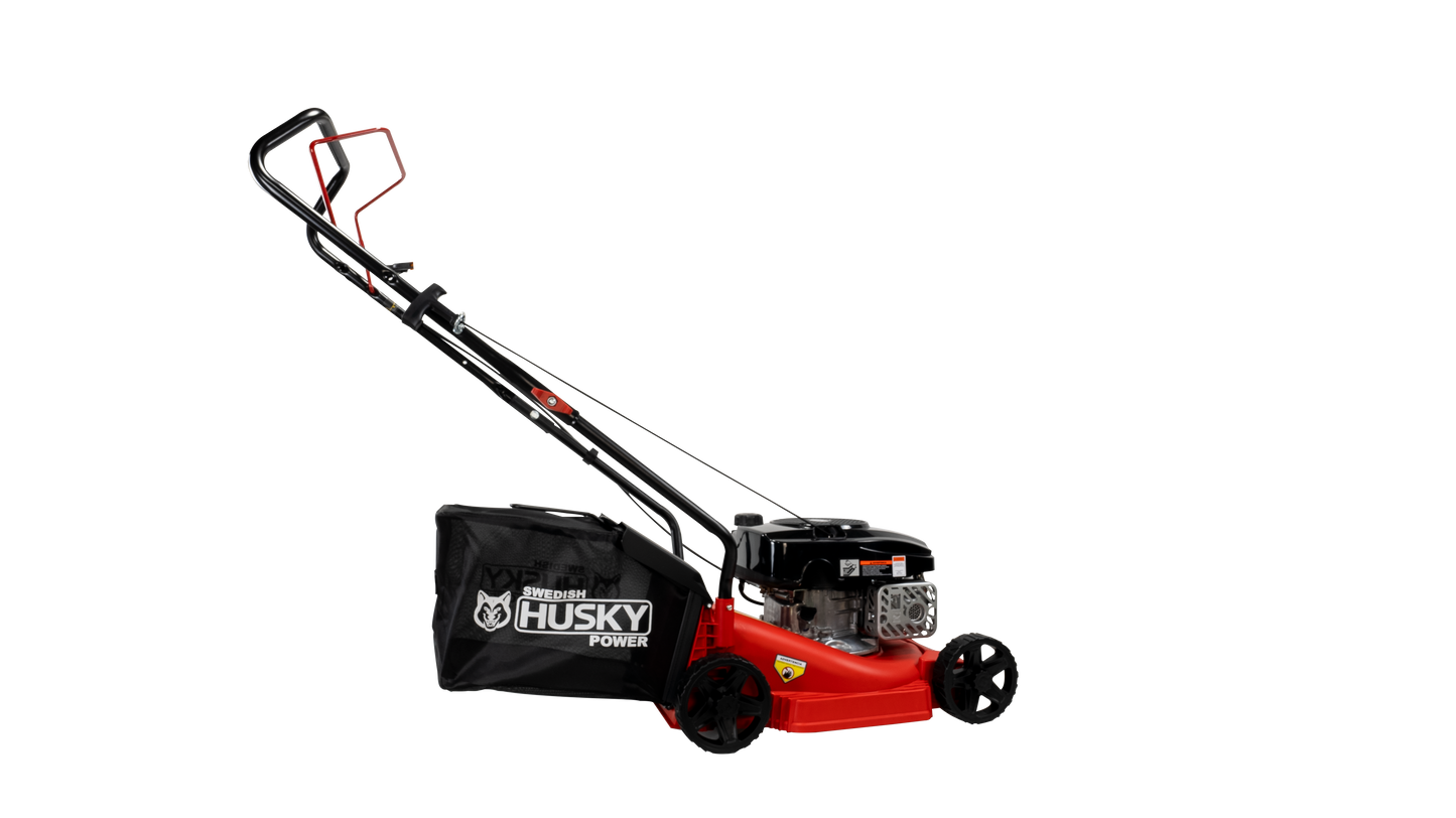 Podadora Cortadora De Pasto Con Bolsa Recolectora Y Motor A Gasolina 3 Hp 127cc HUSKY POWER -BLITZ127