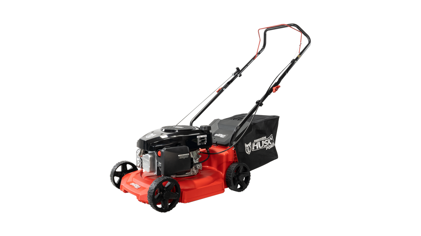 Podadora Cortadora De Pasto Con Bolsa Recolectora Y Motor A Gasolina 3 Hp 127cc HUSKY POWER -BLITZ127