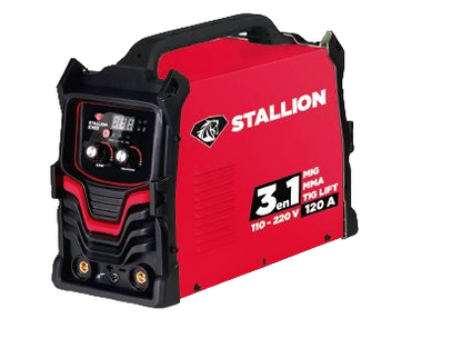 Soldadora Inverter Profesional 3 En 1 TIG/MMA/TIG LIFT Doble Voltaje  120A/160A 110v/220v STALLION STM135