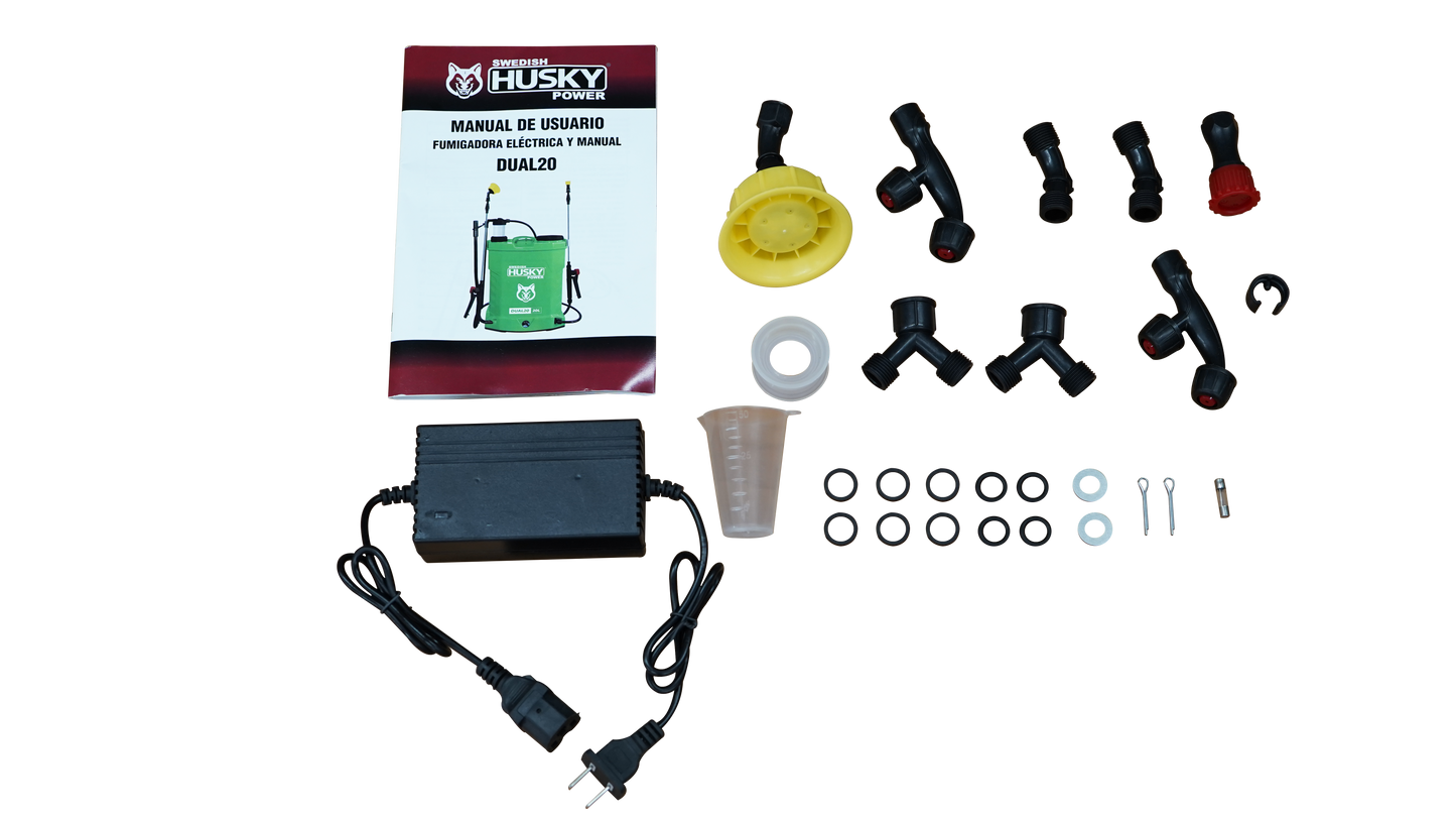 Fumigadora Aspersora Electrica/Manual 20L Husky DUAL20