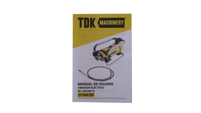 Vibrador Para Concreto Motor Eléctrico De 2 Hp Con Chicote Vibrador De 3.5 Metros 38MM Husky DYNA135