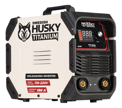 Soldadora Inverter Profesional 140A/190A  A 110v/220v SWEDISH HUSKY TITANIUM TT210