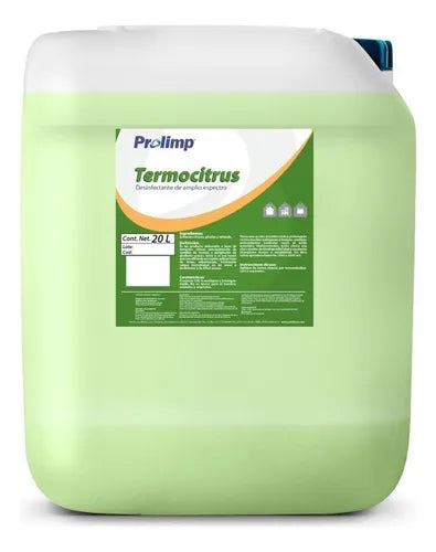 Desinfectante Sanitizante Virucida Y Germicida Orgánico Con Vehículo O Conductor Para Termonebulización Husky TERMOCITRUS 20 Litros (L)