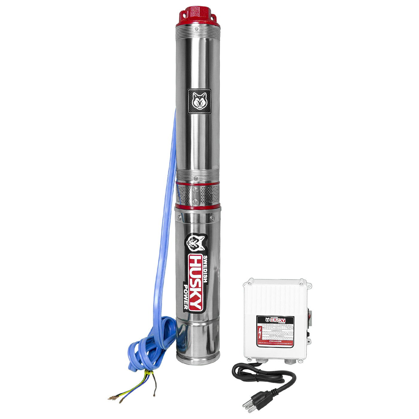 Bomba Sumergible De Agua Limpia Swedish Husky Power 1 Hp 110V Para Riego Agrícola FLUX100