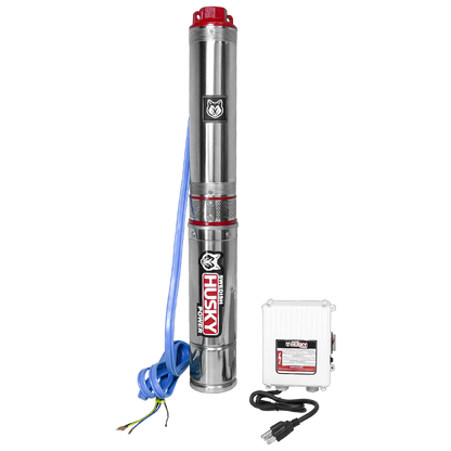 Bomba Sumergible De Agua Limpia Swedish Husky Power 1 Hp 110V Para Riego Agrícola FLUX100