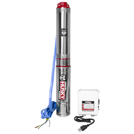 Bomba Sumergible De Agua Limpia Swedish Husky Power 1 Hp 110V Para Riego Agrícola FLUX100