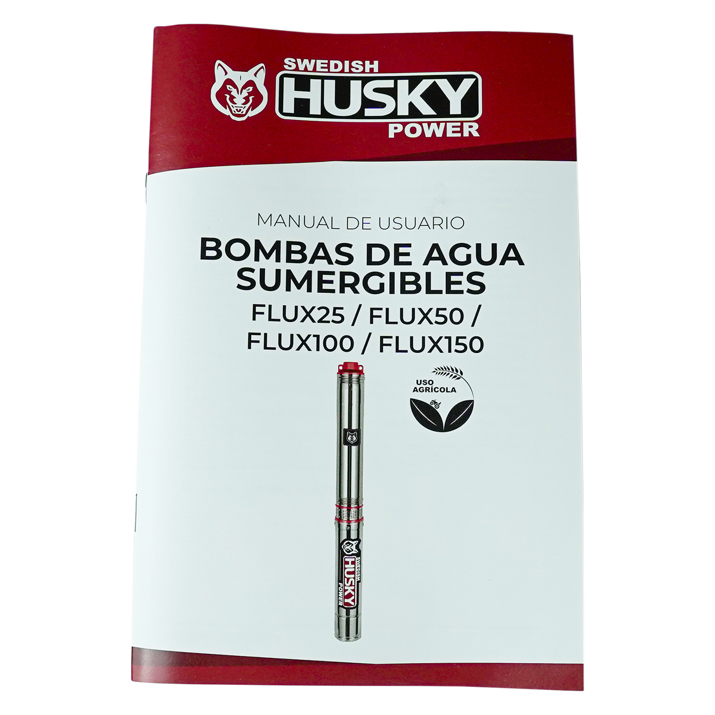 Bomba Sumergible De Agua Limpia Swedish Husky Power 1 Hp 110V Para Riego Agrícola FLUX100
