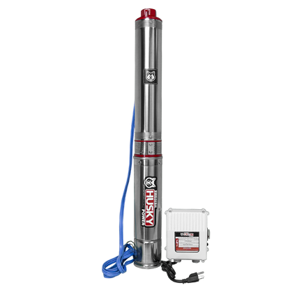 Bomba Sumergible De Agua Limpia Swedish Husky Power 1.5 Hp 110V Para Riego Agrícola FLUX150