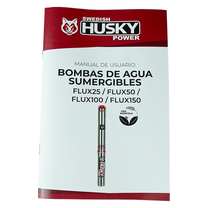 Bomba Sumergible De Agua Limpia Swedish Husky Power 1.5 Hp 110V Para Riego Agrícola FLUX150
