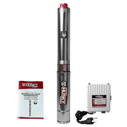 Bomba Sumergible De Agua Limpia Swedish Husky Power 1.5 Hp 110V Para Riego Agrícola FLUX150