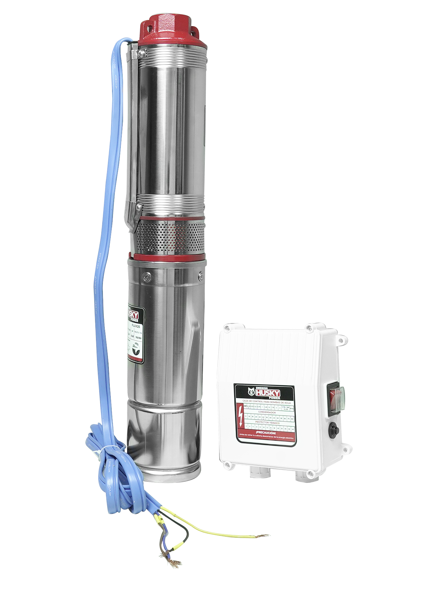 Bomba Sumergible De Agua Limpia Swedish Husky Power 1/4 Hp 110V Para Riego Agrícola FLUX25