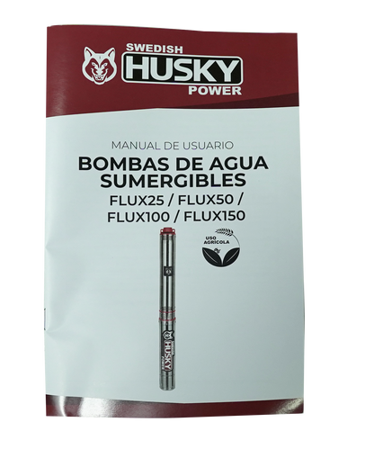 Bomba Sumergible De Agua Limpia Swedish Husky Power 1/2 Hp 110V Para Riego Agrícola FLUX50
