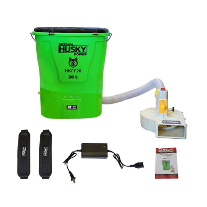Fumigadora a Batería Recargable Para Granulados Y Fertilizantes 20L Husky Power HKFF20