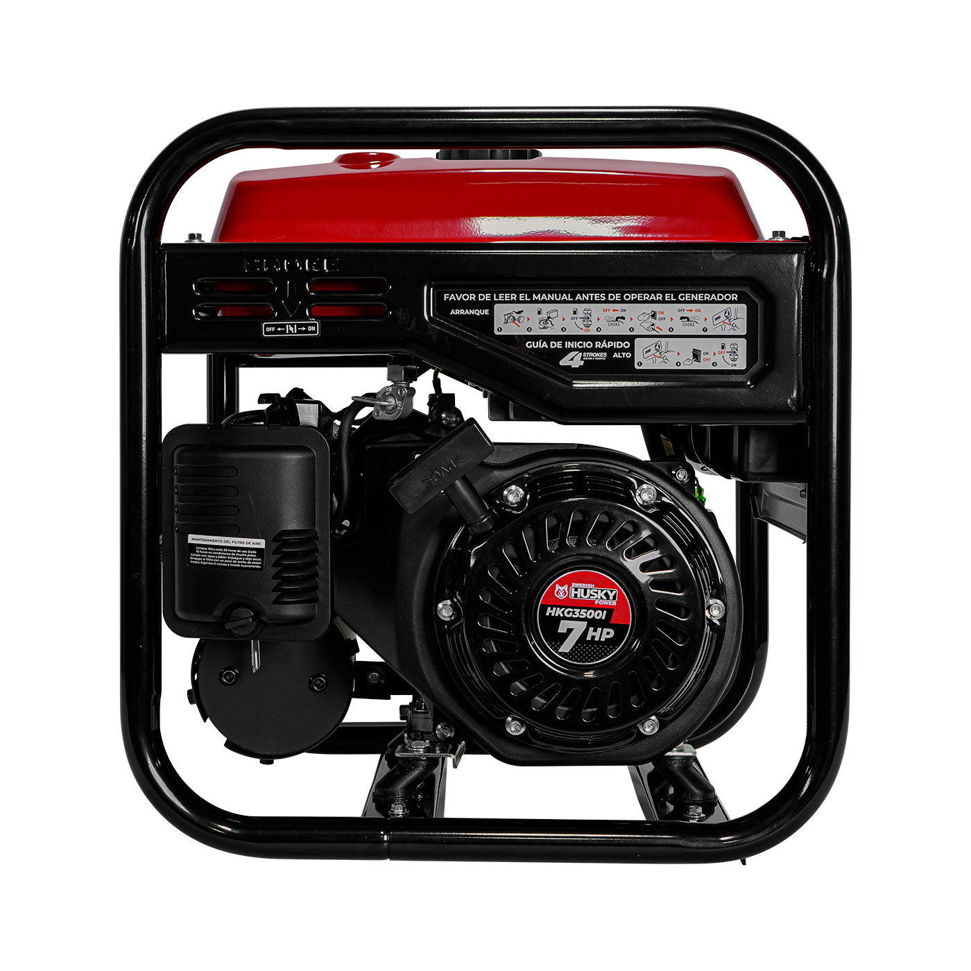 Generador Inverter Swedish Husky Power Portatil A Gasolina 3.5 Kw 7Hp - HKG3500I