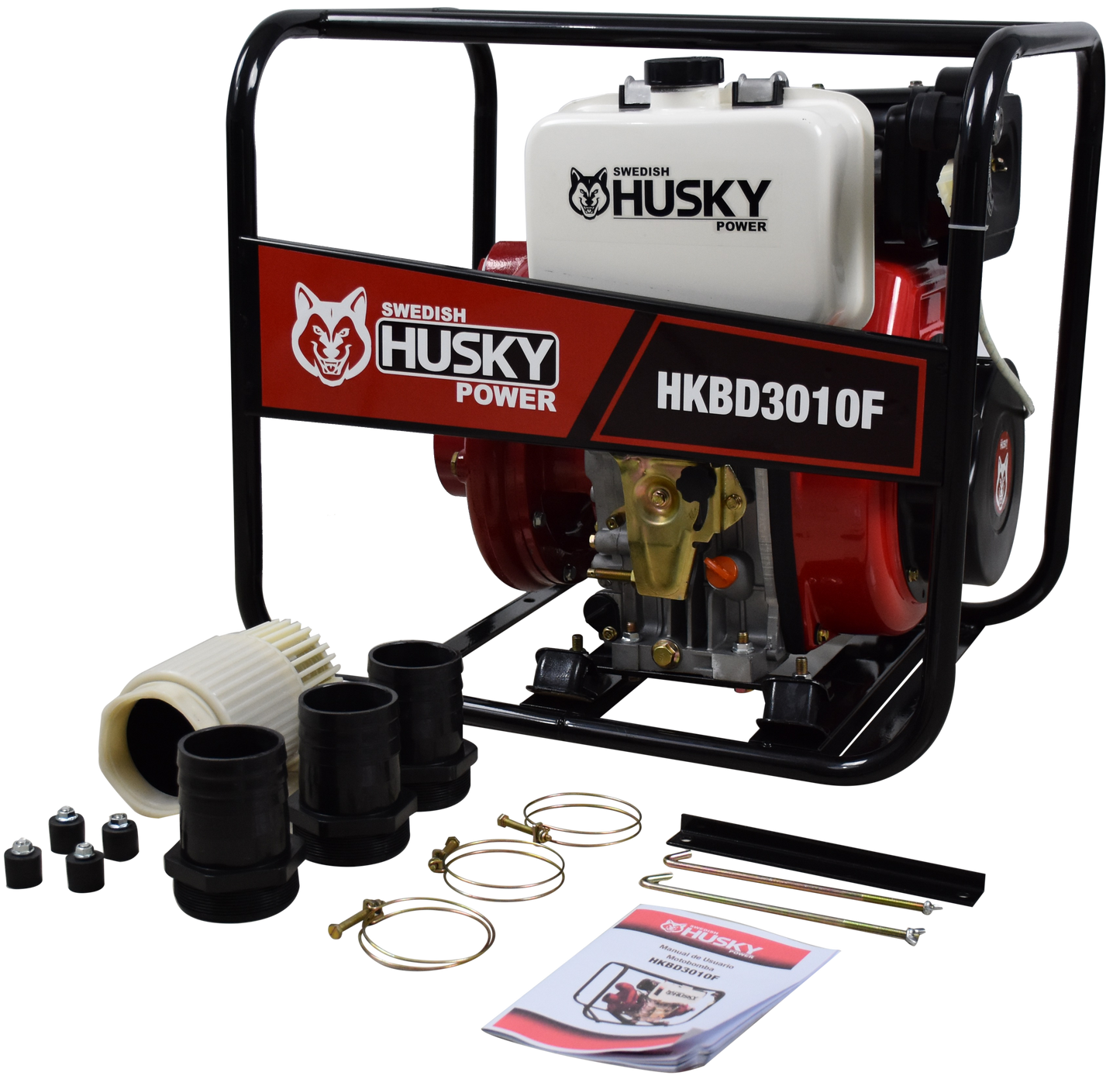 Motobomba A Diesel 10 Hp Centrífuga 3"x3" Husky HKBD3010F
