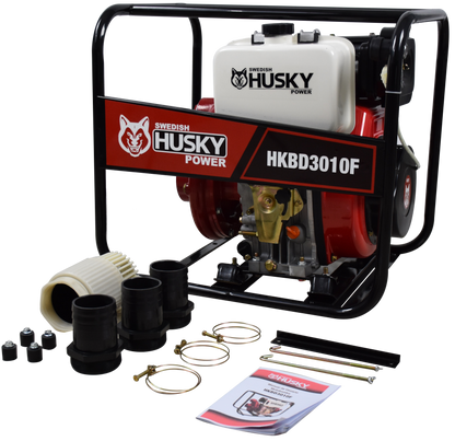 Motobomba A Diesel 10 Hp Centrífuga 3"x3" Husky HKBD3010F