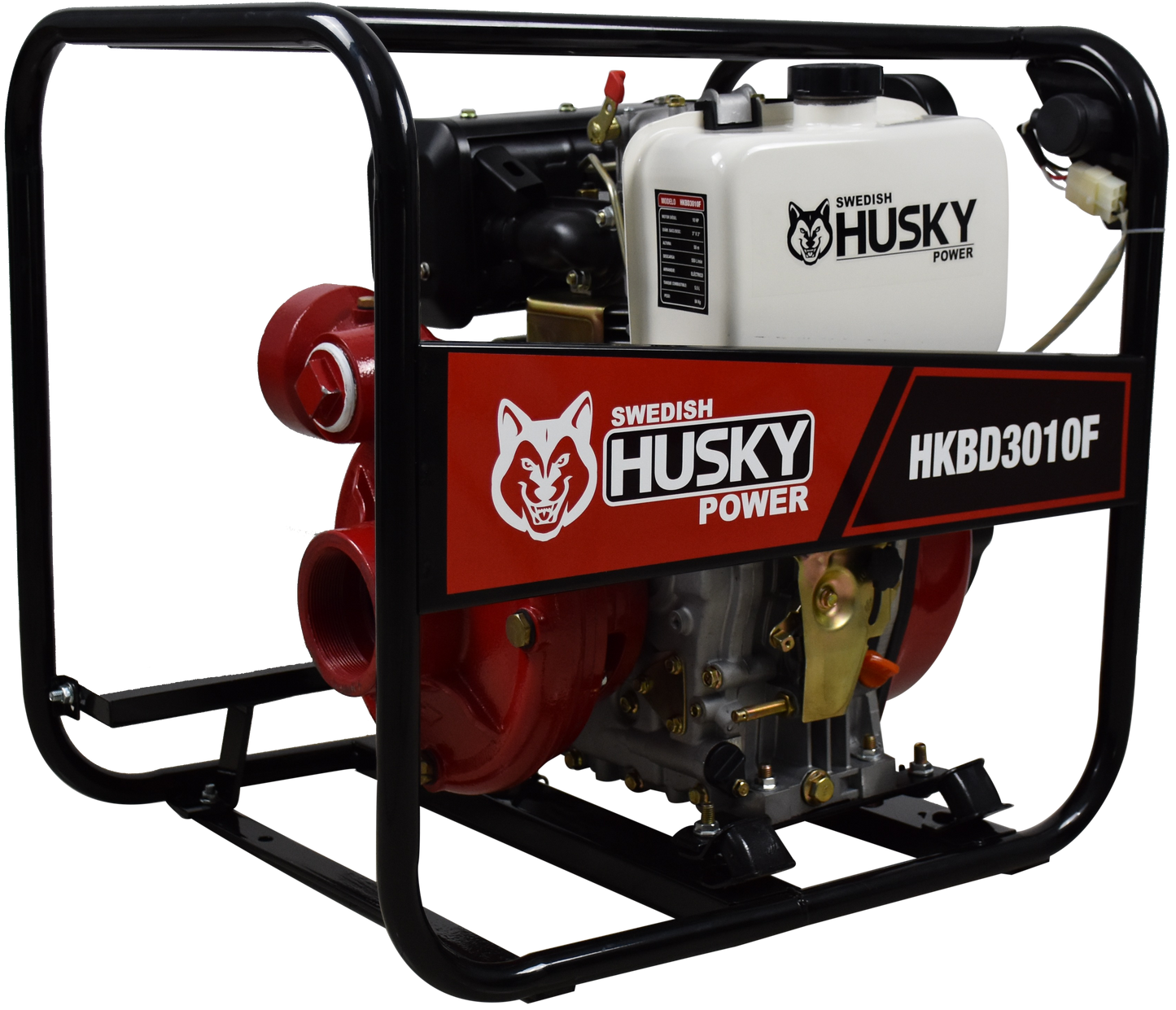 Motobomba A Diesel 10 Hp Centrífuga 3"x3" Husky HKBD3010F
