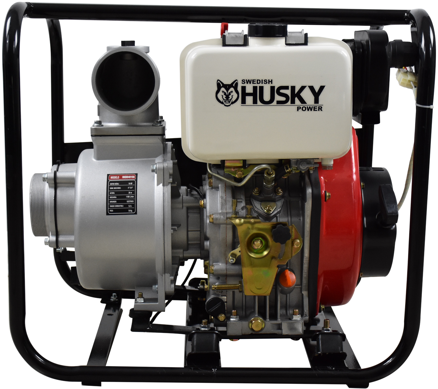 Motobomba A Diesel 10 Hp Autocebante 4"x4" Husky HKBD4010A