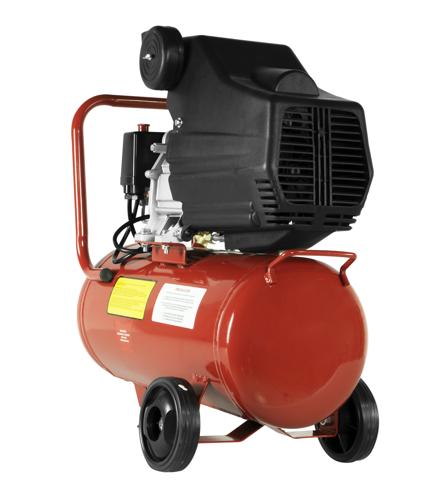 Kit Compresor de Aire Eléctrico De 2.5 Hp 110V Con Tanque De 25 Litros Y 115 Psi Con Pistola De Gravedad y Manguera De 3 Metros Husky HKC25MP