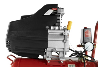 Kit Compresor de Aire Eléctrico De 2.5 Hp 110V Con Tanque De 25 Litros Y 115 Psi Con Pistola De Gravedad y Manguera De 3 Metros Husky HKC25MP