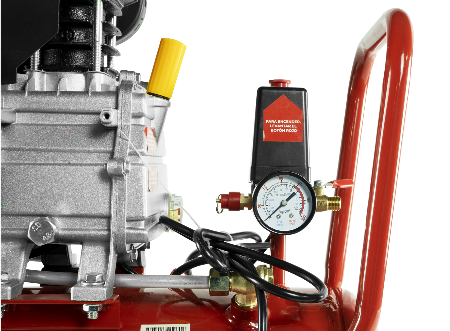 Kit Compresor de Aire Eléctrico De 2.5 Hp 110V Con Tanque De 25 Litros Y 115 Psi Con Pistola De Gravedad y Manguera De 3 Metros Husky HKC25MP