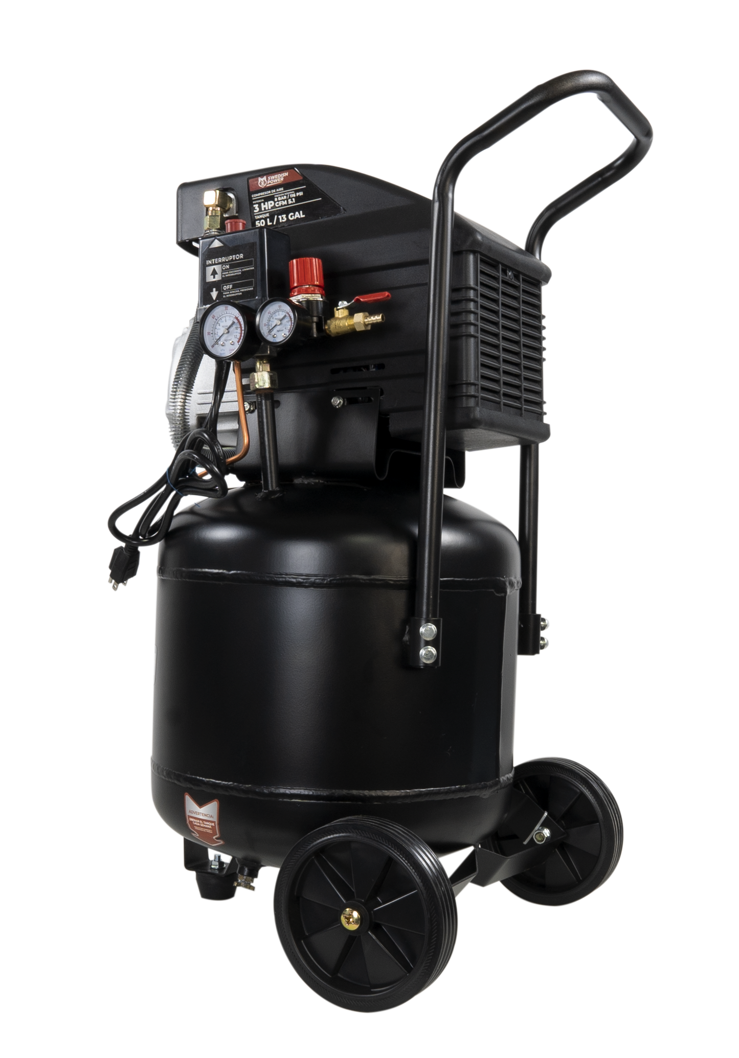 Compresor Vertical De Aire Electrico De 3 Hp 110v/60Hz 116 Psi Swedish Husky Power HKC50V