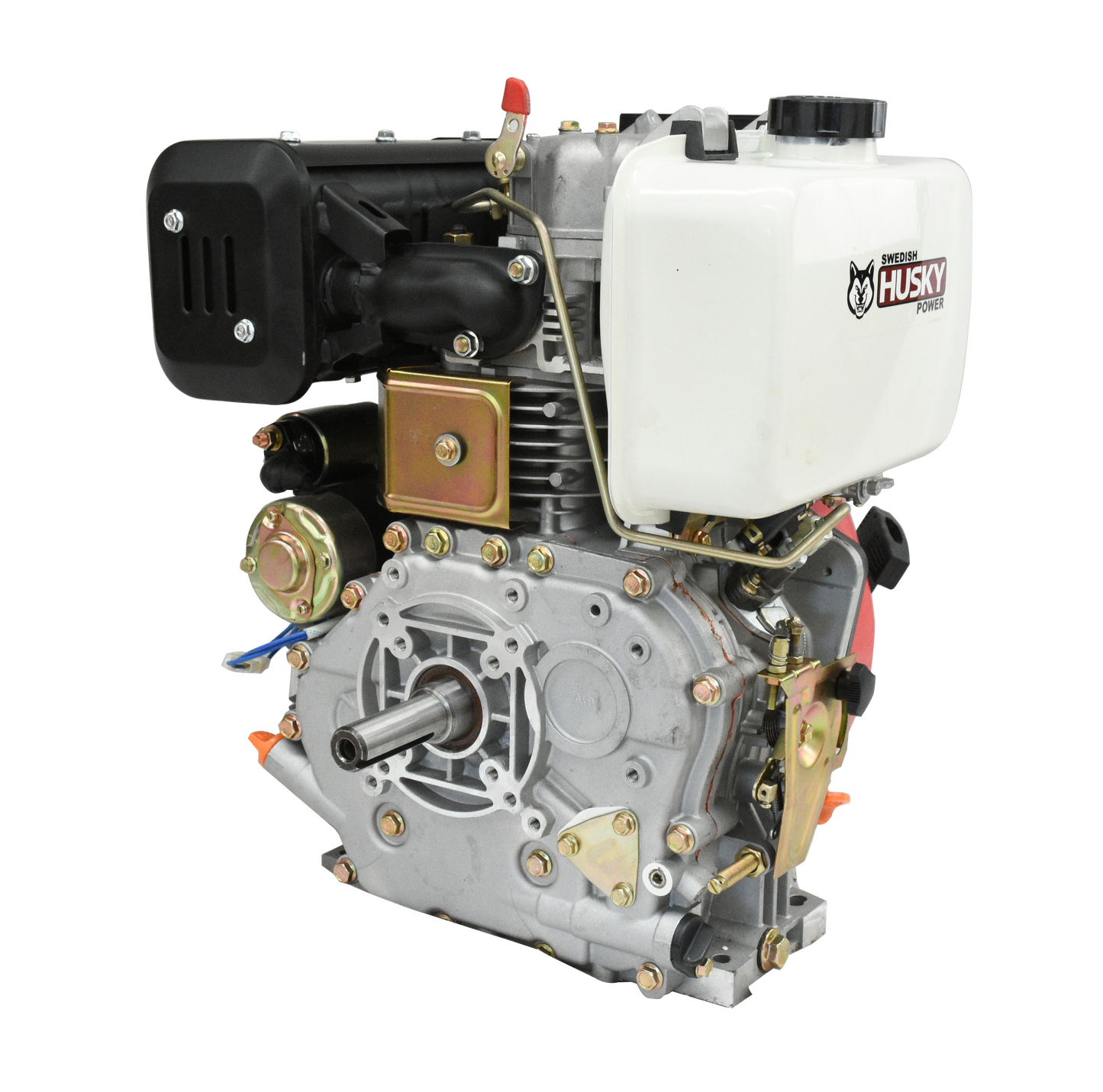 Motor a Diesel 418cc 10 Hp Flecha Cuñero Arranque Electrico Husky HKD100