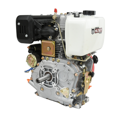 Motor a Diesel 418cc 10 Hp Flecha Cuñero Arranque Electrico Husky HKD100