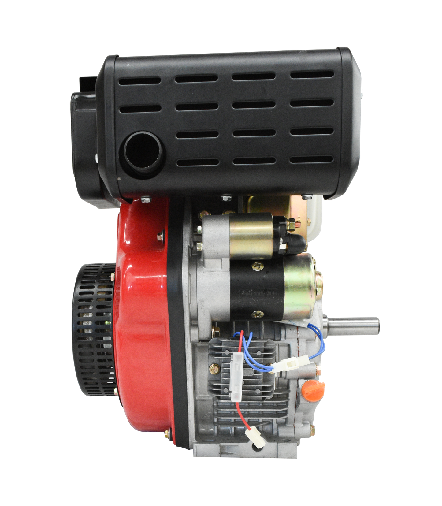 Motor a Diesel 418cc 10 Hp Flecha Cuñero Arranque Electrico Husky HKD100