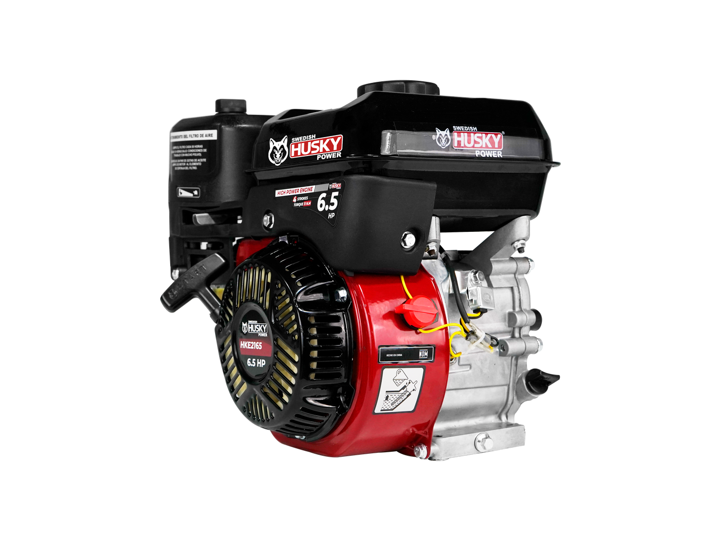 Motor A Gasolina 200cc 6.5 Hp Flecha Cuñero Arranque Manual Husky HKE2165