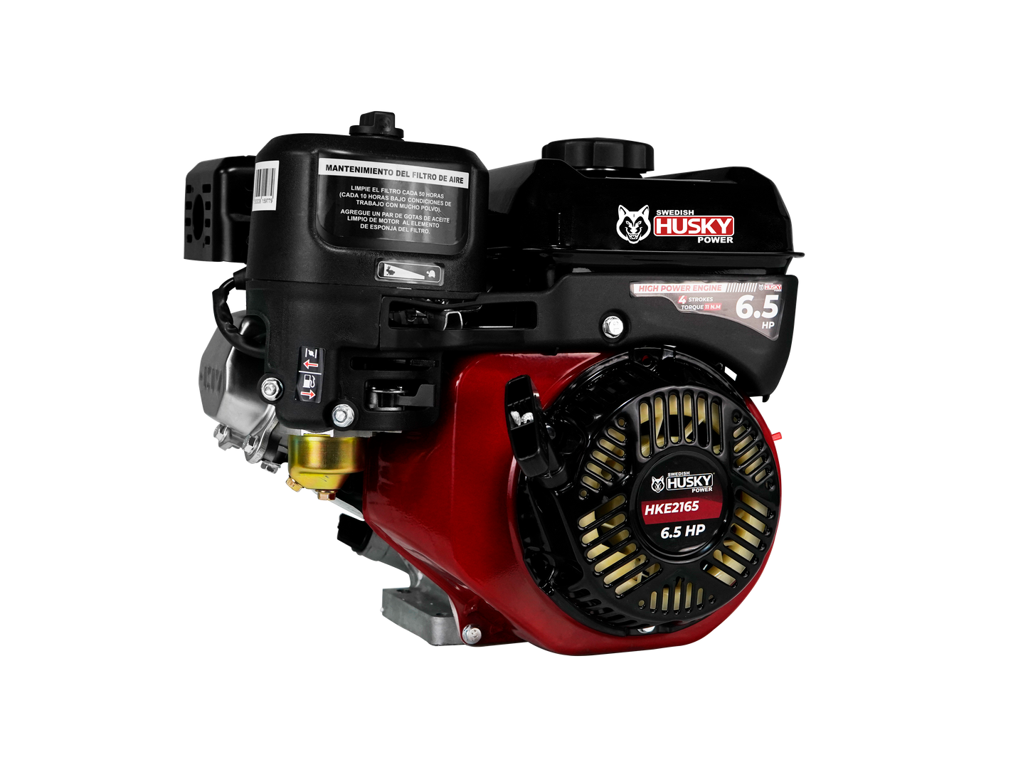 Motor A Gasolina 200cc 6.5 Hp Flecha Cuñero Arranque Manual Husky HKE2165