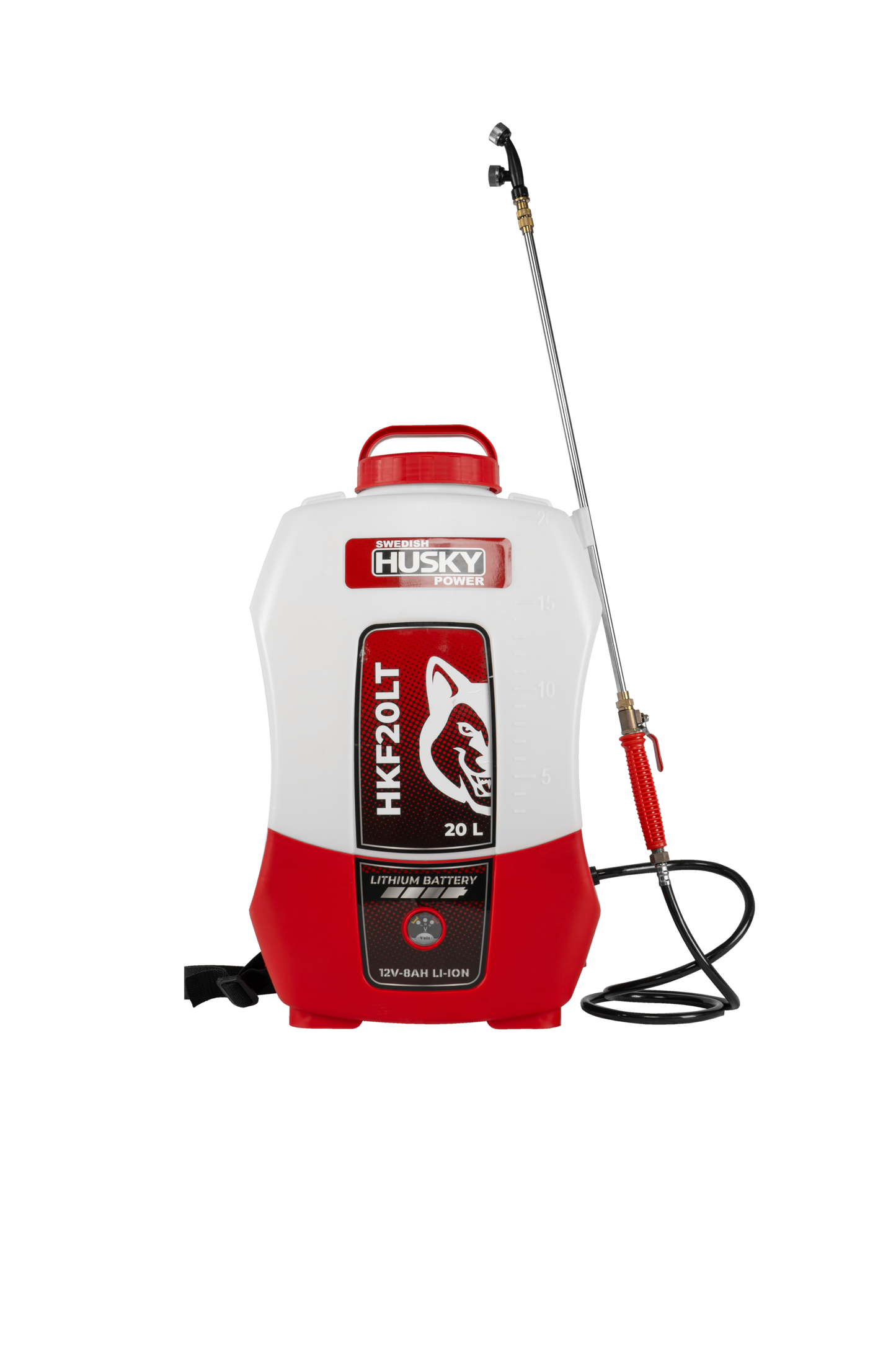Fumigadora Aspersora 1 Varilla 20L Eléctrica 12V 8 AH Bateria Recargable De Lithium Husky HKF20LT