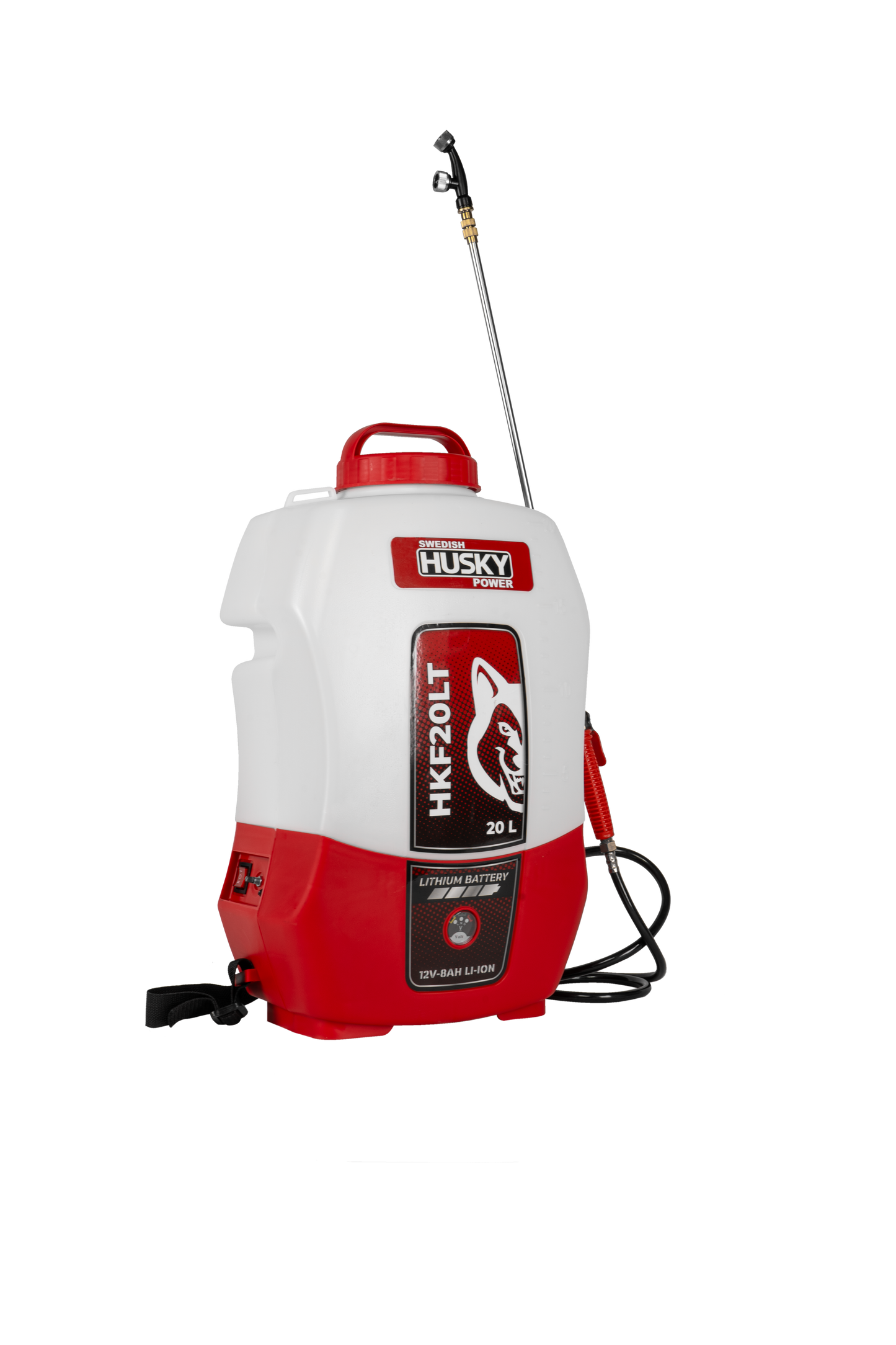 Fumigadora Aspersora 1 Varilla 20L Eléctrica 12V 8 AH Bateria Recargable De Lithium Husky HKF20LT