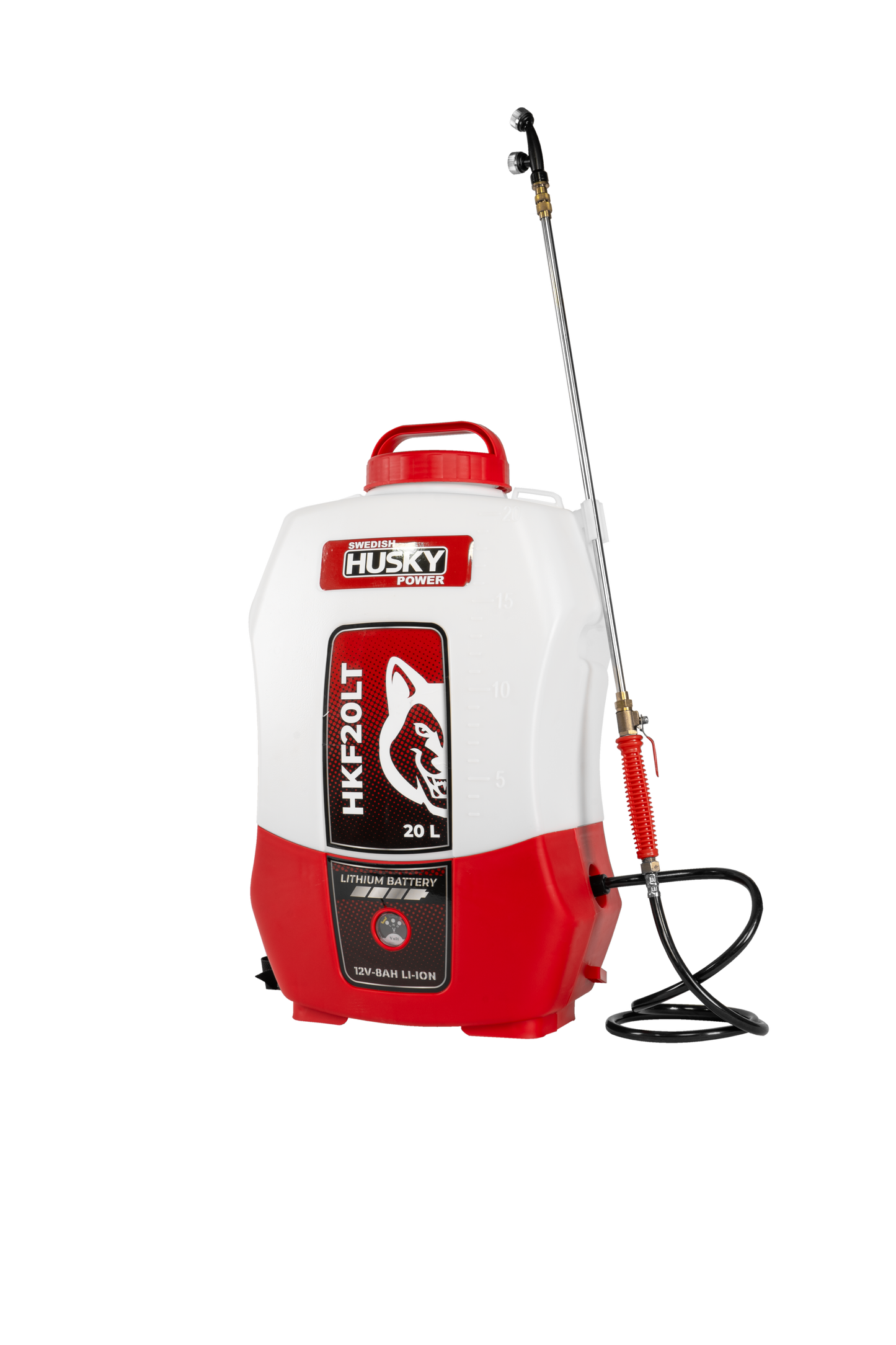 Fumigadora Aspersora 1 Varilla 20L Eléctrica 12V 8 AH Bateria Recargable De Lithium Husky HKF20LT
