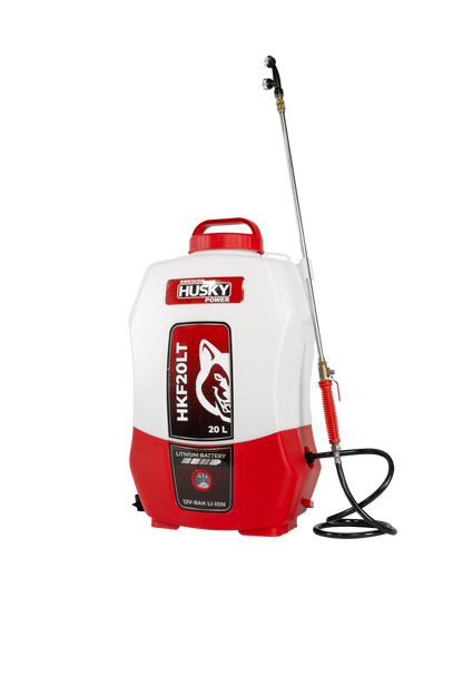 Fumigadora Aspersora 1 Varilla 20L Eléctrica 12V 8 AH Bateria Recargable De Lithium Husky HKF20LT
