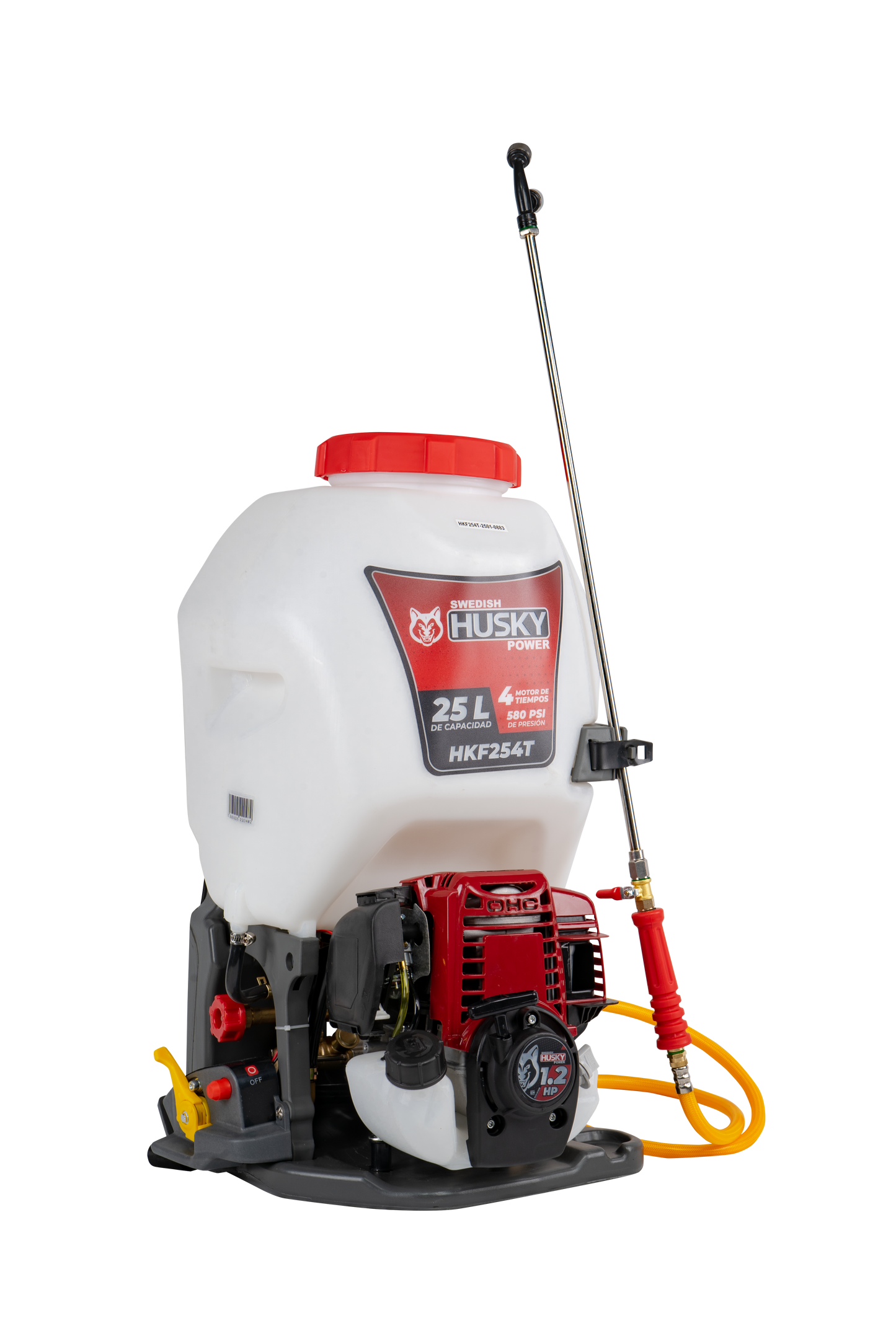 Fumigadora Aspersora 25L De Doble Varilla Motorizada 1.2 Hp De 4 Tiempos 35.8 CC Husky HKF254T