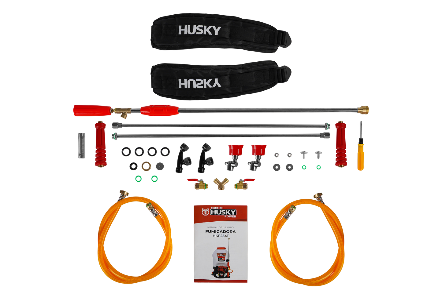 Fumigadora Aspersora 25L De Doble Varilla Motorizada 1.2 Hp De 4 Tiempos 35.8 CC Husky HKF254T