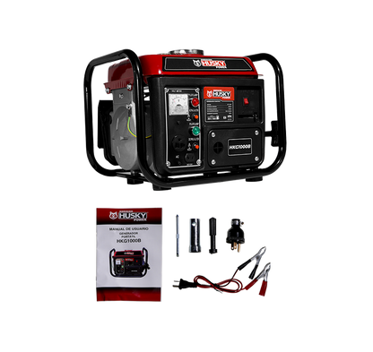 Generador A Gasolina Portátil 60cc 2 Hp 2 Tiempos 750W-900W Husky HKG1000B